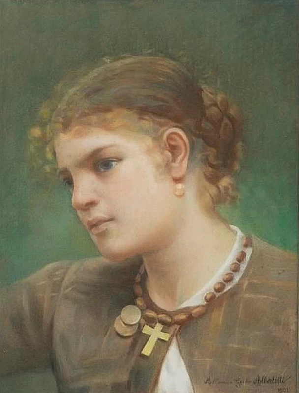 Francesco Paolo Michetti - 158, Ritratto di donna giovane